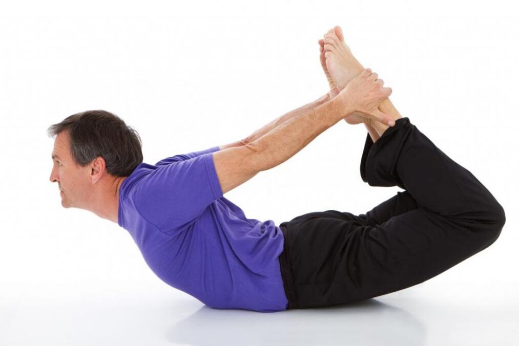 Asana aus Yoga mat Prostatitis