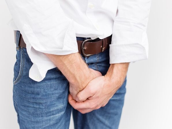 Leescht Schmerz wéinst bakterieller Prostatitis